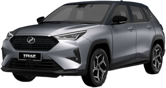 Perodua Traz Glittering Silver 2-Tone